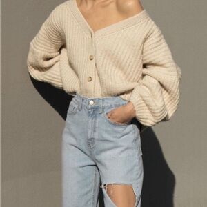 Oak + Fort Boxy Cardigan